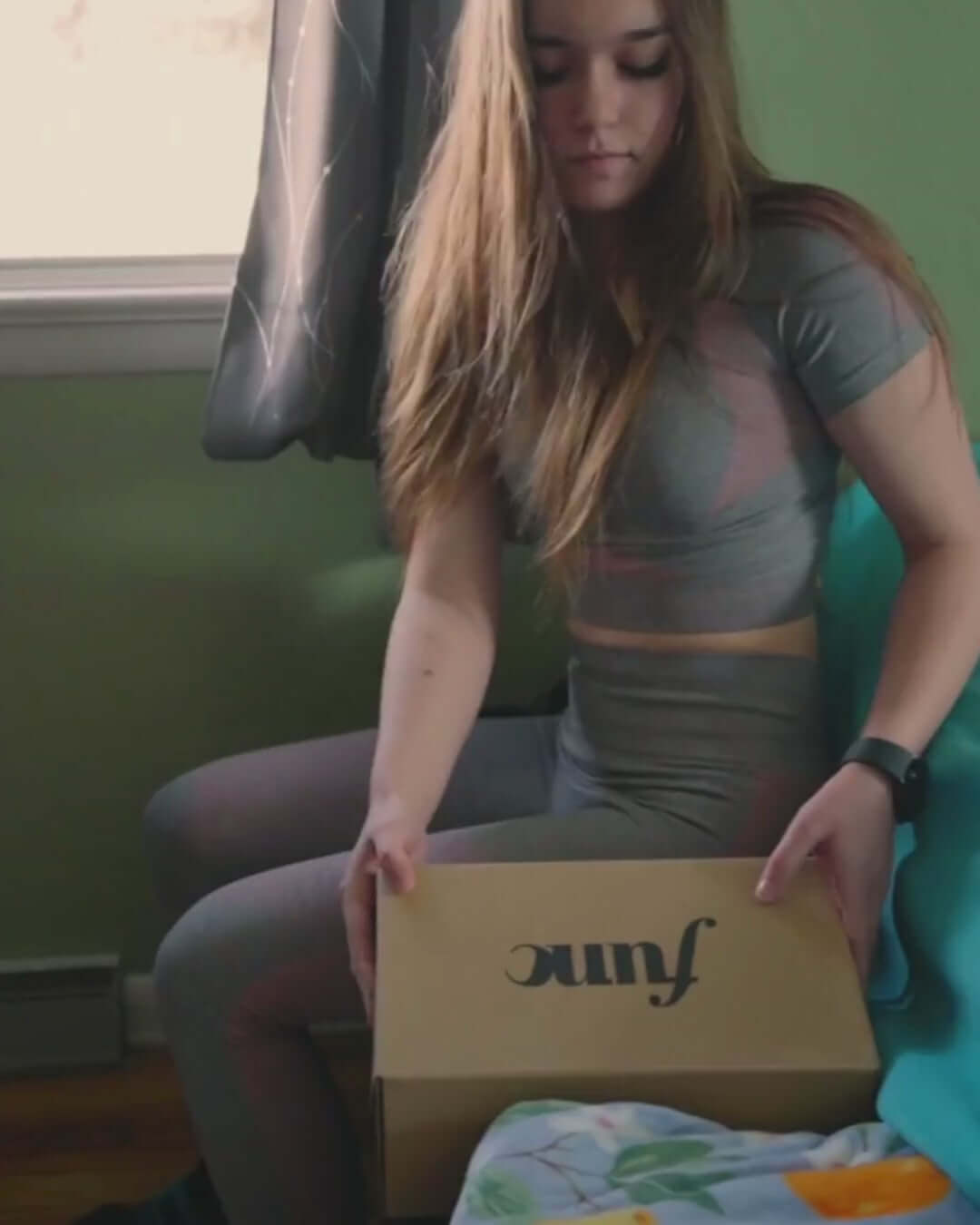 Person unboxing their new Func Shoes