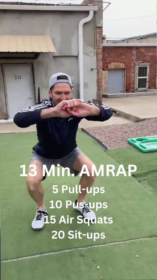 13 Minute Workout – Quick Bodyweight AMRAP Routine