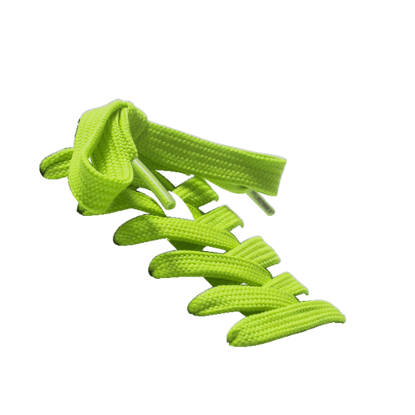 Be Seen Green Stretchy Laces